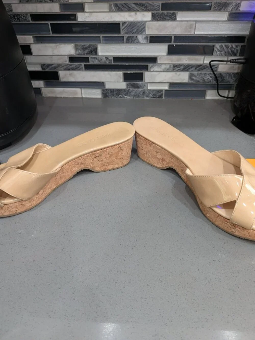 Jimmy choo cork sandal size 8.5